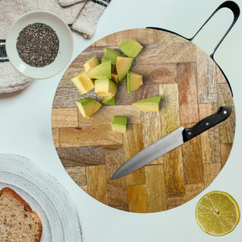 Herringbone Acacia Wood Chopping & Serving Board