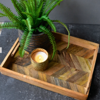 Mango Wood Serving Tray with Handles