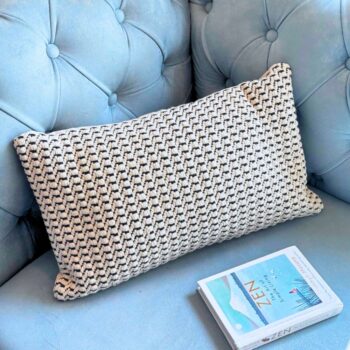 Braided Oblong Cushion Cover