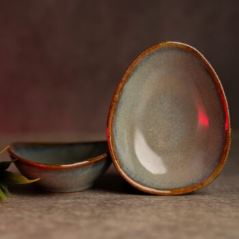 Pebble Pods Handcrafted Ceramic Dip Bowls Set of 2