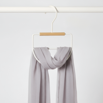 Metal Tie/Scarf Hanger- Ecru + Natural