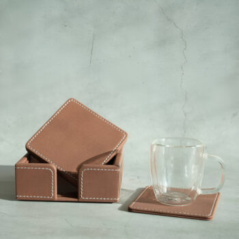 PU Leather Coasters (Set of 6)