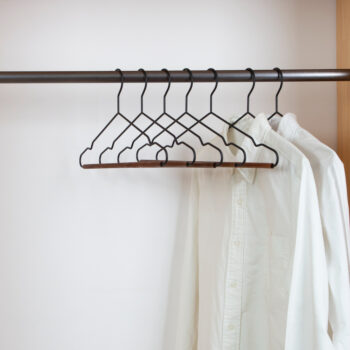 Metal Shirt Hanger- Black + Umber