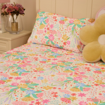 Floral Dreams Organic Cotton Bedsheet – Soft & Elegant