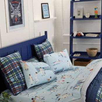 Cricket Fever Organic Cotton Kids Bedsheet