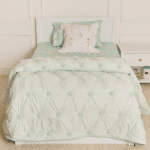Petite Ballerina Green Organic Cotton Kids Bedsheet