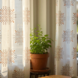 Kollam 7 Feet Curtains (Set of 2)