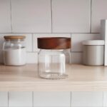 Borosilicate Glass Storage Jar with Wooden Lid(S) 750 ml