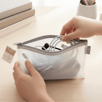 Casus Accessory Letter Grey Pouch for Everyday Essentials