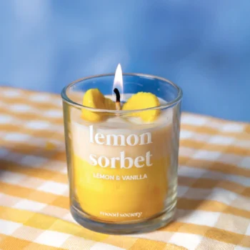 Lemon Sorbet Candle 100% Soy Wax 200gm
