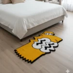 Cartoon-Inspired Yellow Accent Rug | Fun Statement Rug