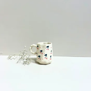 Cherry Pop Handmade Ceramic Mug – Quirky, Playful & Perfectly Imperfect