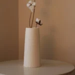 Small Single Linea Vase Snow and Flowers Set