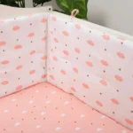 Organic Cot Bumper - Clouds