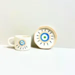 Sunstone Gaze Evil Eye Ceramic Mug & Plate Set 250ml