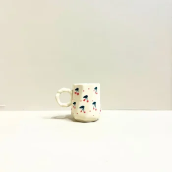 Cherry Pop Handmade Ceramic Mug – Quirky, Playful & Perfectly Imperfect