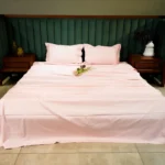 Baby Pink 300 TC | 400 TC | 500 TC Cotton Flat Sheet Set