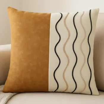 Wavy Beach Curls Cushion Cover