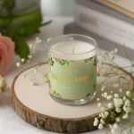 Earthy Amber Glass Jar Candle
