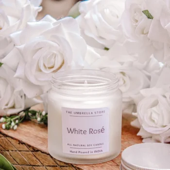 White Rose Scented Candle