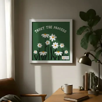 Trust the Process Framed Wall Art Frame