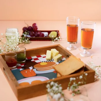 Bon Appetit Wooden Serving Tray