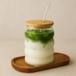Wave Glass Sipper With Straw 500ml