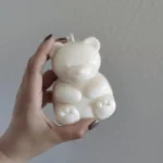 Big White Teddy Candle