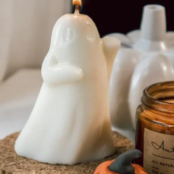 Ghost Shaped Halloween Candle