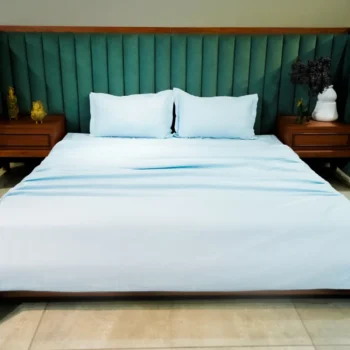 Baby Blue Breeze 300 TC | 400 TC | 500 TC Cotton Flat Sheet Set