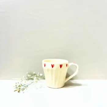 Hearts & Sips Handcrafted Love Ceramic Mug