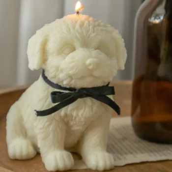 Puppy Shaped Candle