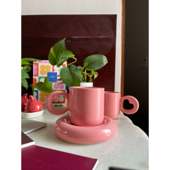 Sweetheart Tubby Mug & Saucer Set