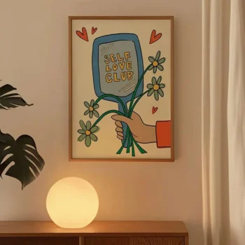 Self-Love Club Framed Wall Art Frame