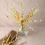 Crochet Mini Yellow Flower Stems - Set of 2