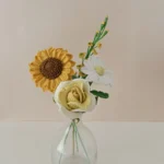 Crochet Sunflower Thai Bouquet - 4 Stems