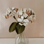 Crochet Hydrangea Flower - Off White (Without Wrap)