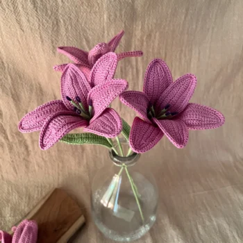 Crochet Lily - Purple