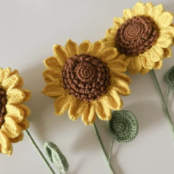 Crochet Sunflower - Single