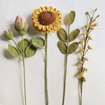 Crochet Sunflower Bouquet