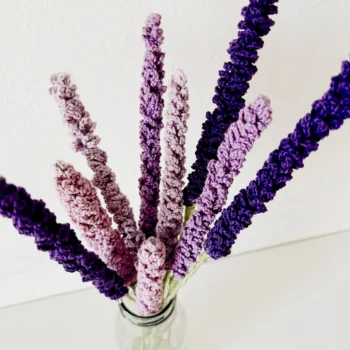Crochet Lavender Sticks - Purple (Set of 3)