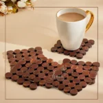 Bamboo Coaster Set – 6 pcs