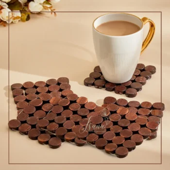 Bamboo Coaster Set – 6 pcs