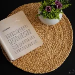 EarthWeave Round Jute Coaster – Handwoven Rustic Elegance
