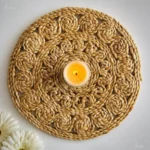 EcoCharm Jute Coaster –Handwoven Rustic Beauty