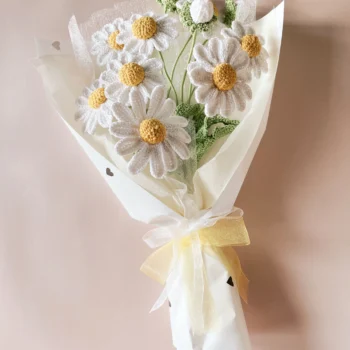 Crochet Daisy Bouquet