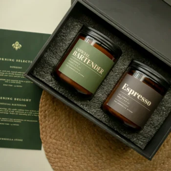 The Connoisseur’s Choice | Scented candle Gift Hamper: Set of 2 candles| Luxe Hamper Box