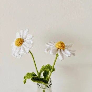 Crochet Daisy Flower - Single